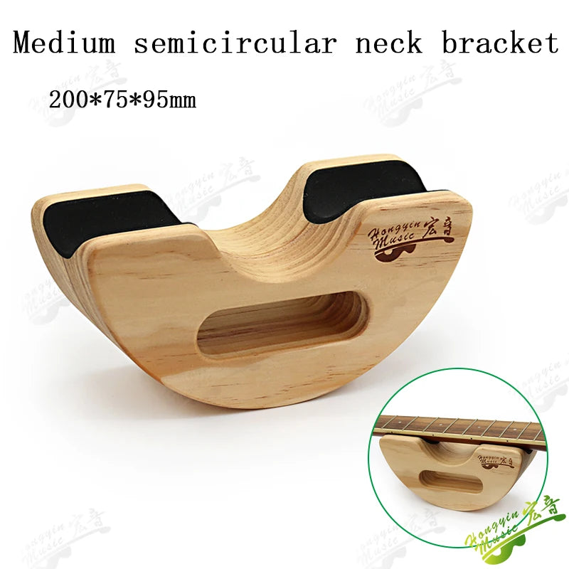 Guitar Neck Rest Support, Cork-Lined Wooden Caul for Acoustic & Electric Guitar Maintenance