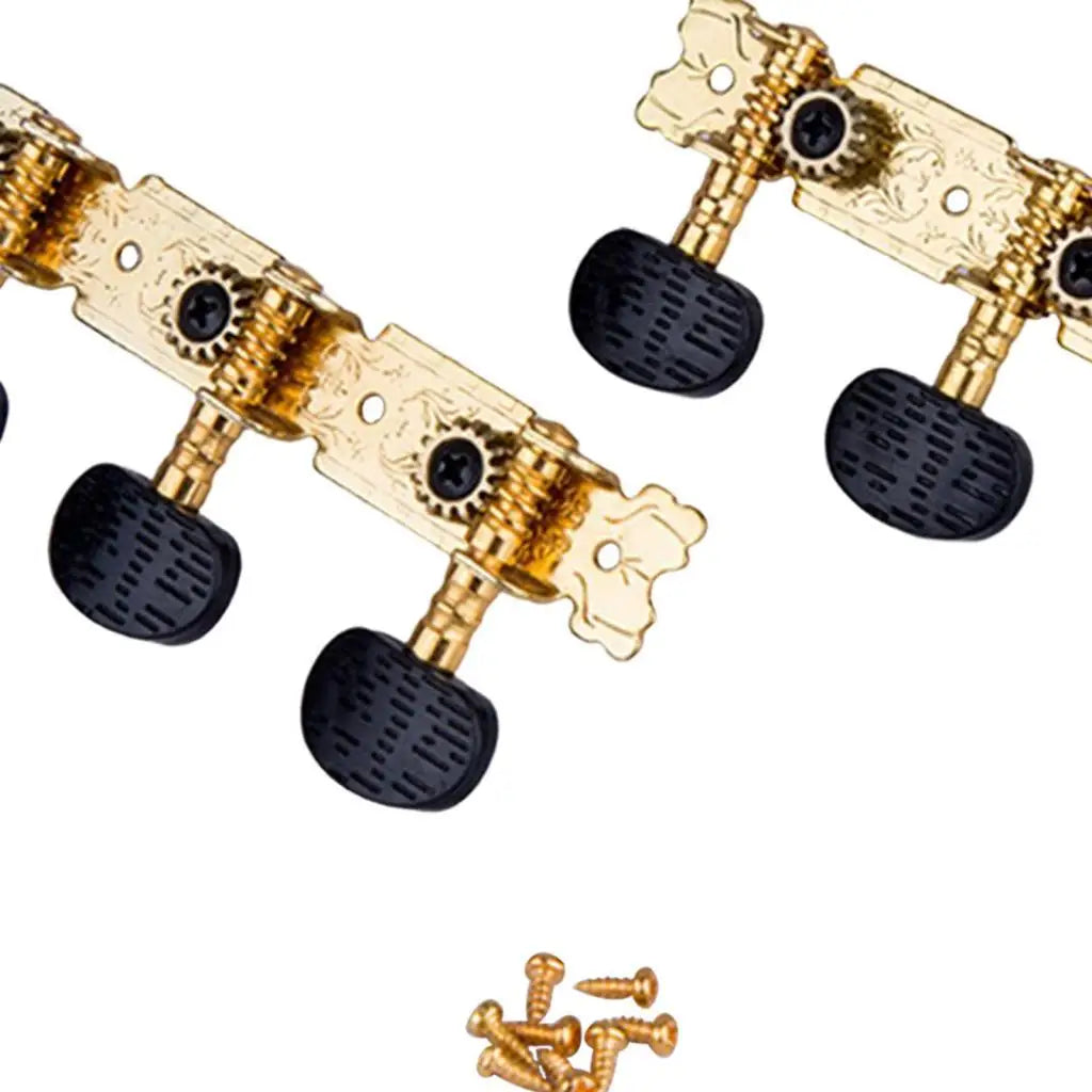 Gold Acoustic Guitar Tuning Pegs – 2-Piece Replacement Set