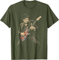 Winston Churchill Playing Guitar Rocker Humor Vintage T-Shirt Y2k Rock Punk Fun Graphic Streetwear Clothes Novelty Gift Cool Tee