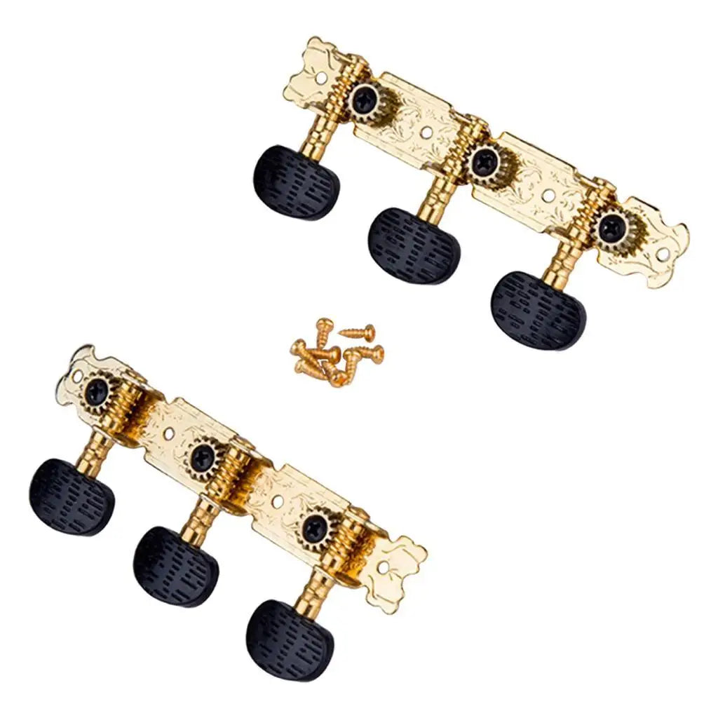 Gold Acoustic Guitar Tuning Pegs – 2-Piece Replacement Set