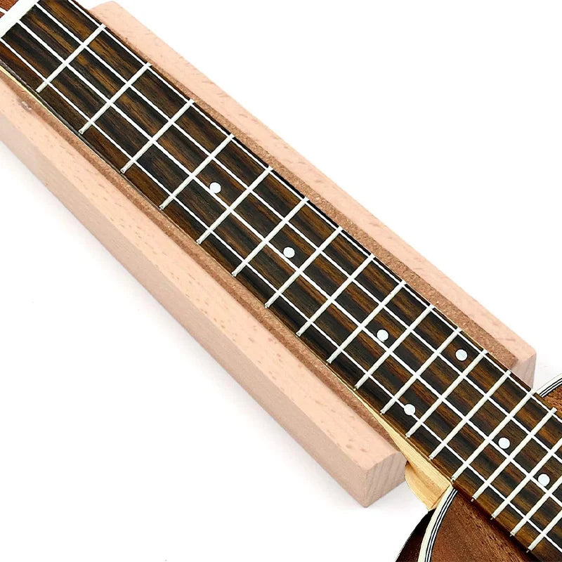 Wood Guitar Neck Rest Cradle — Luthier Support Caul for Guitar, Bass & Ukulele