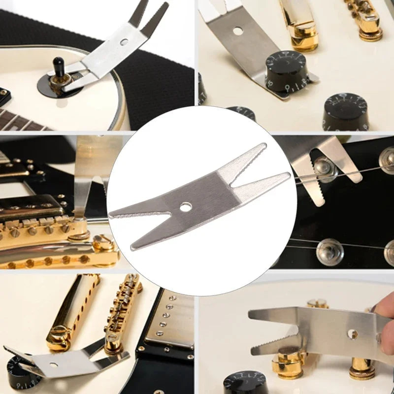 20-Piece Guitar Repair Tool Kit – String Winder, Cutter & Action Ruler