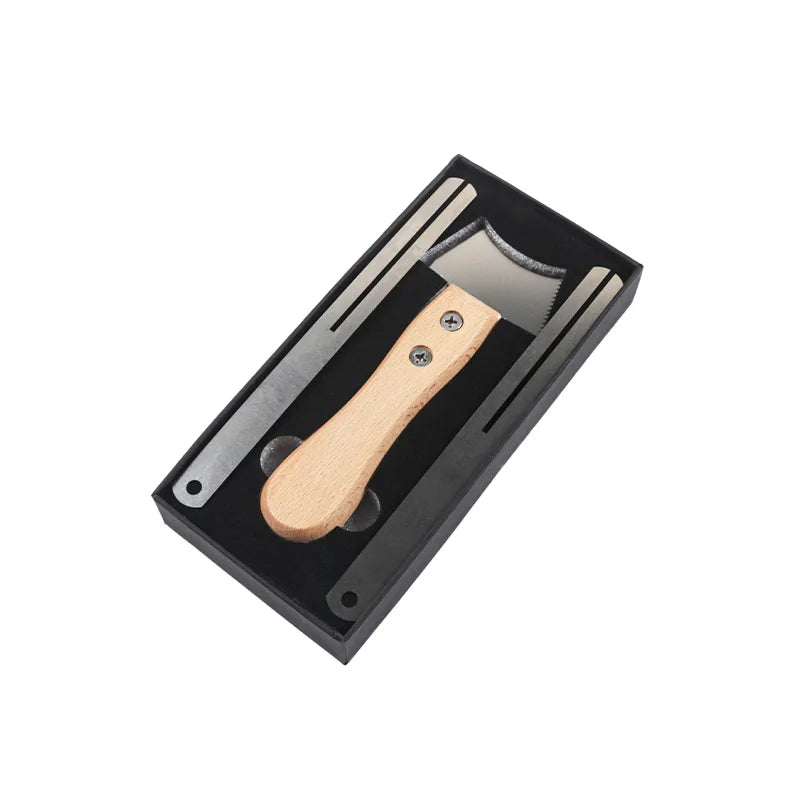 Stainless Steel Guitar Groove Cleaning Tool – Wooden Handle Repair File