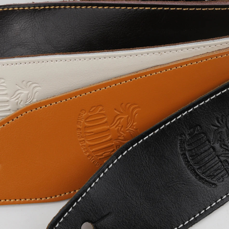 Adjustable Genuine Leather Guitar Strap for Acoustic, Electric & Bass Guitars 🎸✨
