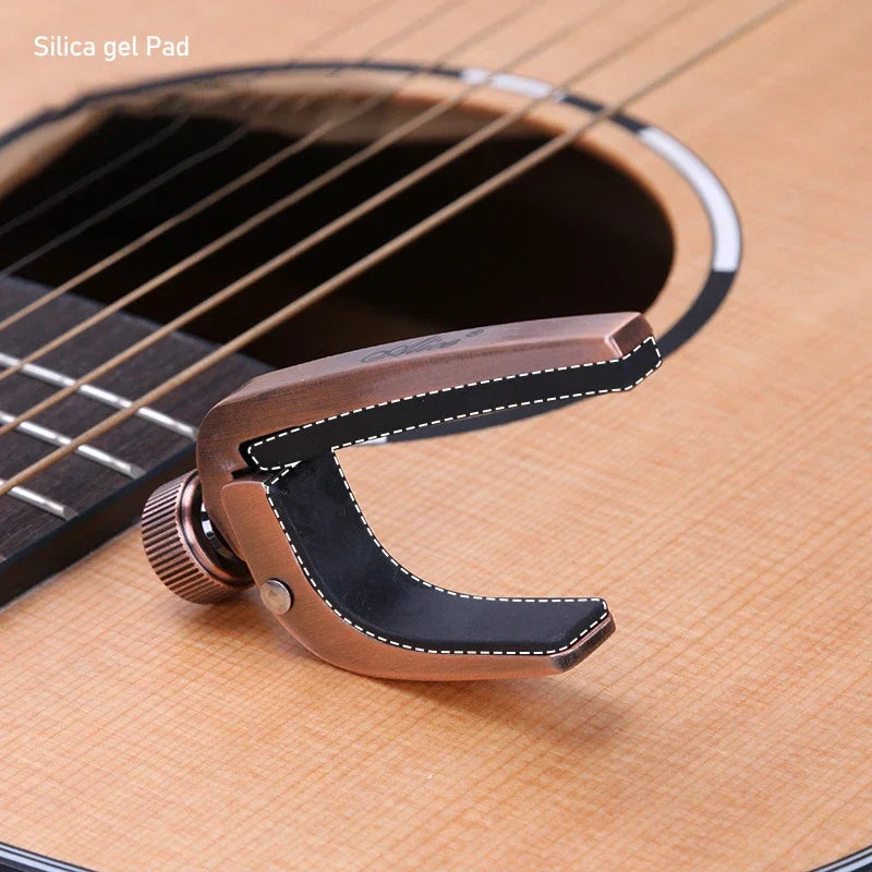 Universal Spring Capo for Guitar, Bass & Ukulele — Metal, Quick-Change