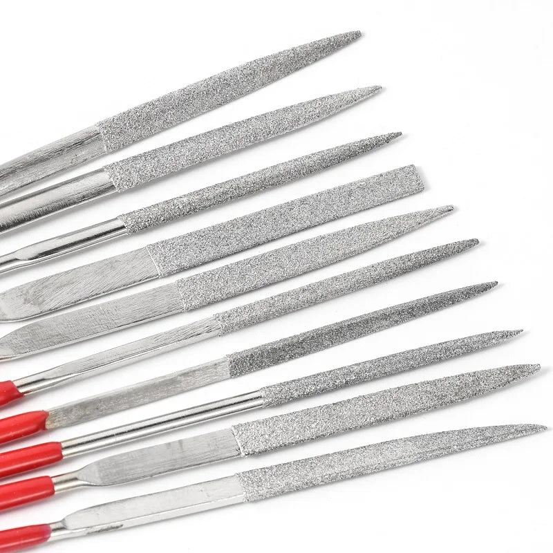 10-Piece Guitar Fret File Set – Nut Slot & Fret Repair Tools