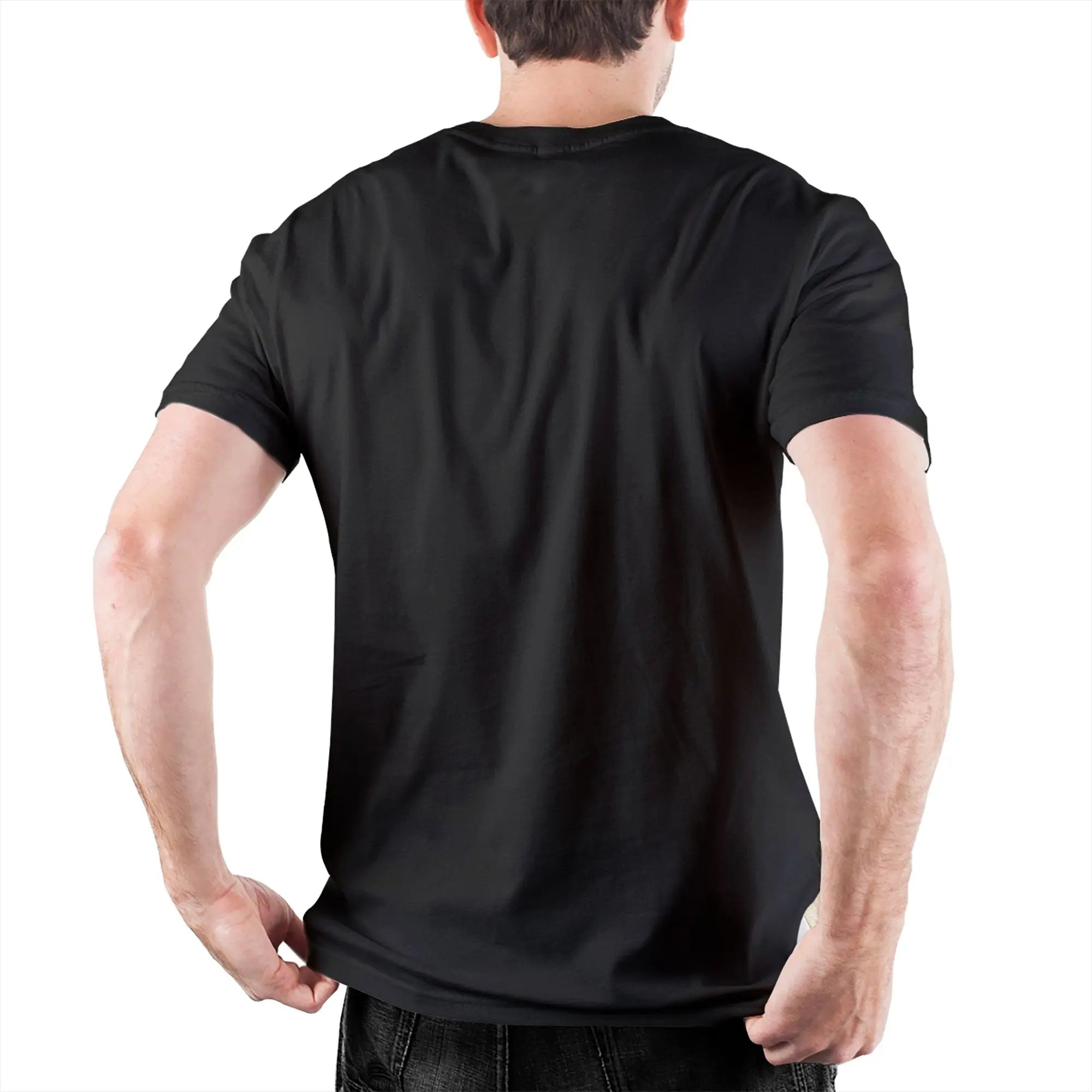 Men T-Shirts Cat Guitar  Leisure 100% Cotton Tee Shirt Short Sleeve  T Shirts Crew Neck Tops Printing