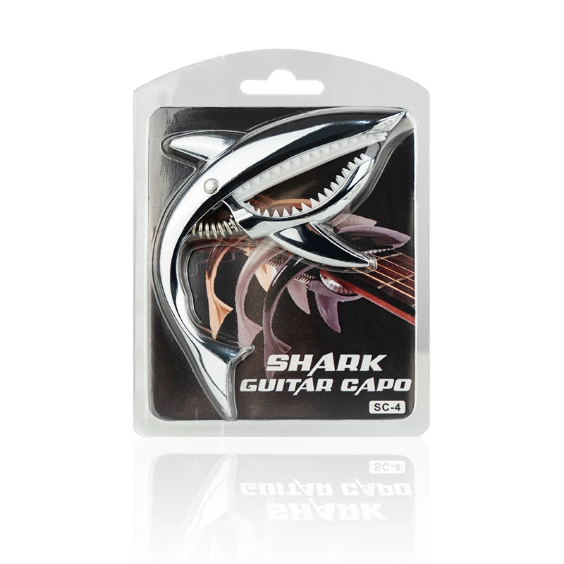 Shark Guitar Capo — Unique Metal Design for Acoustic & Electric Guitar