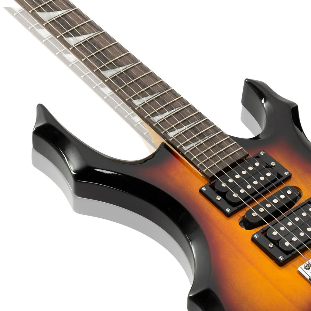 Burning Fire 6-String Electric Guitar Kit with Bag & 20W Amp