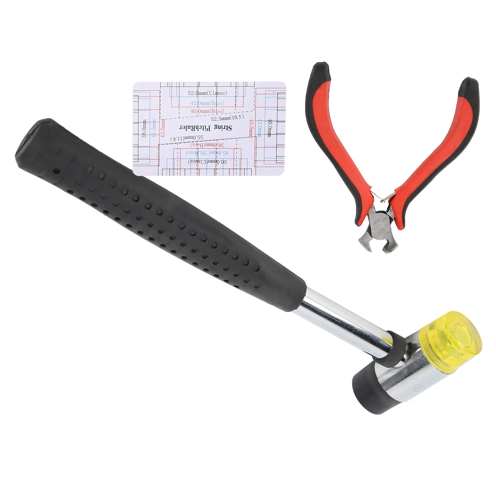 Guitar Repair Tool Set – Double-Head Hammer & String Action Gauge