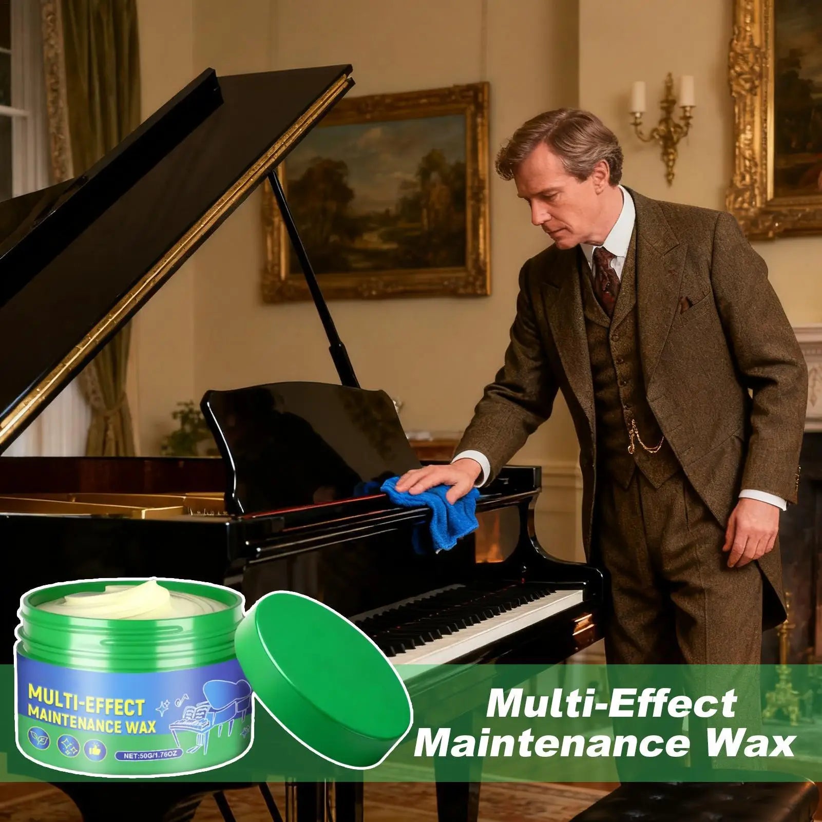 Guitar Cleaner & Polish Wax – 60g Instrument Care Kit