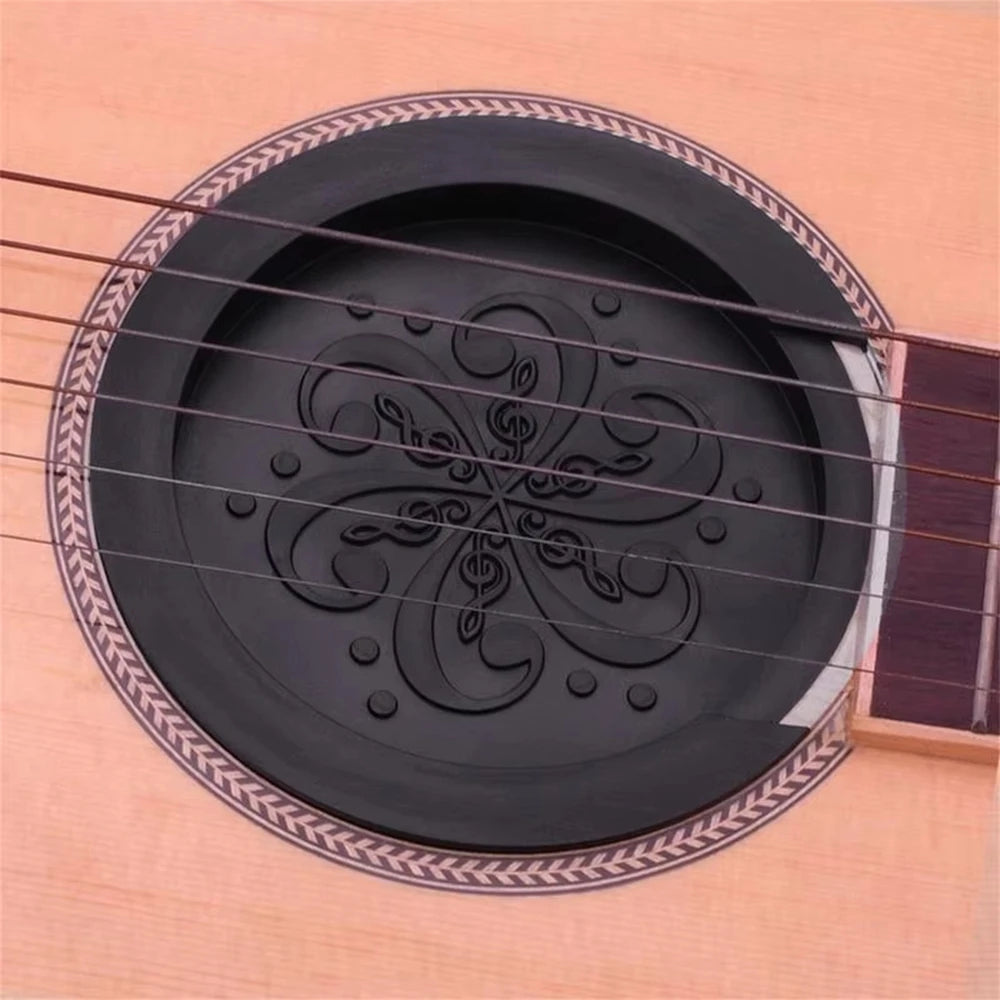 Acoustic-Electric Guitar Sound Hole Cover Classical Noise Reduction/8.6/10cm Soundhole Cover Buffer Protector Guitar Parts