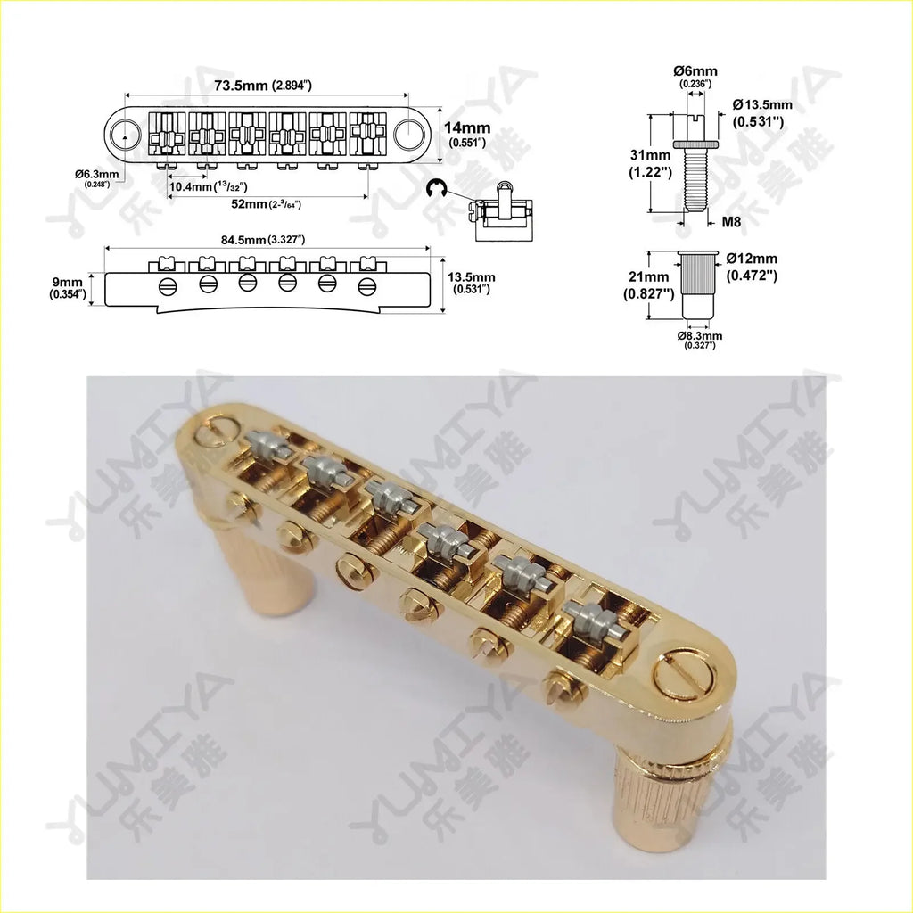 ABR-1 Tune-O-Matic Guitar Bridge – LP & SG Replacement Part