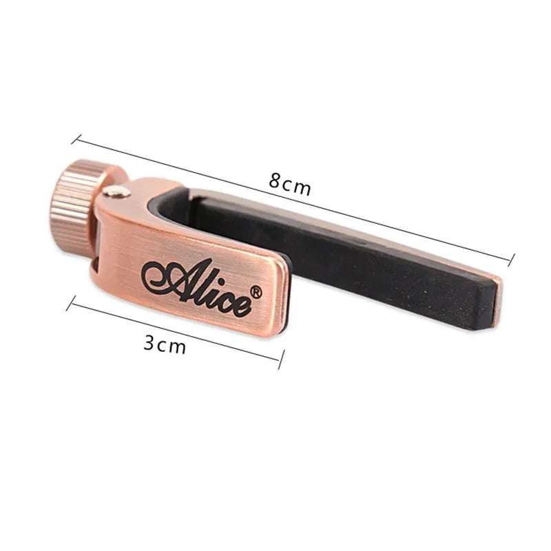 Universal Spring Capo for Guitar, Bass & Ukulele — Metal, Quick-Change