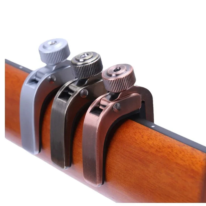Universal Spring Capo for Guitar, Bass & Ukulele — Metal, Quick-Change