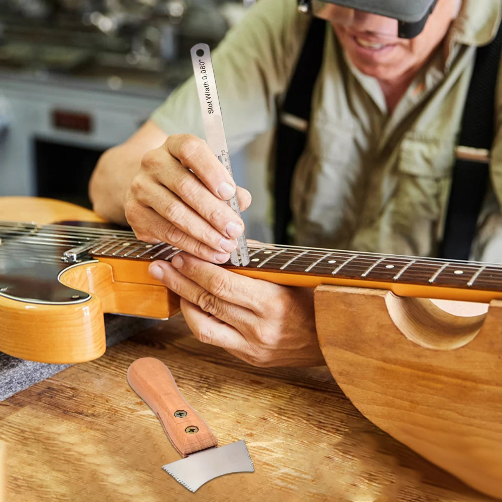 Guitar Nut Slot & Fret Scraper Kit – Stainless Steel Repair Tools