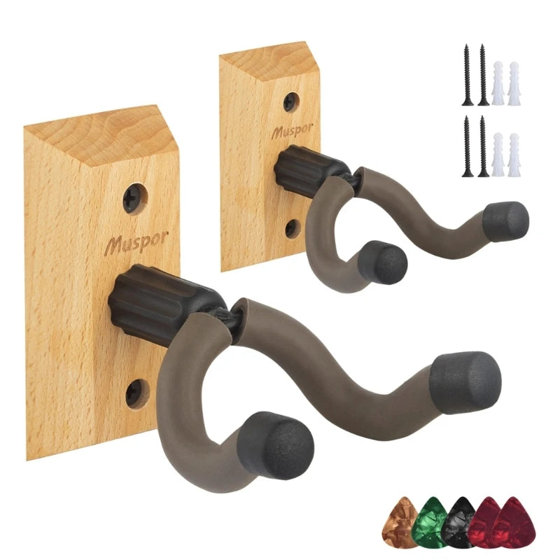 Guitar Wall Mount Hanger — Universal Hook Stand for Guitar & Ukulele