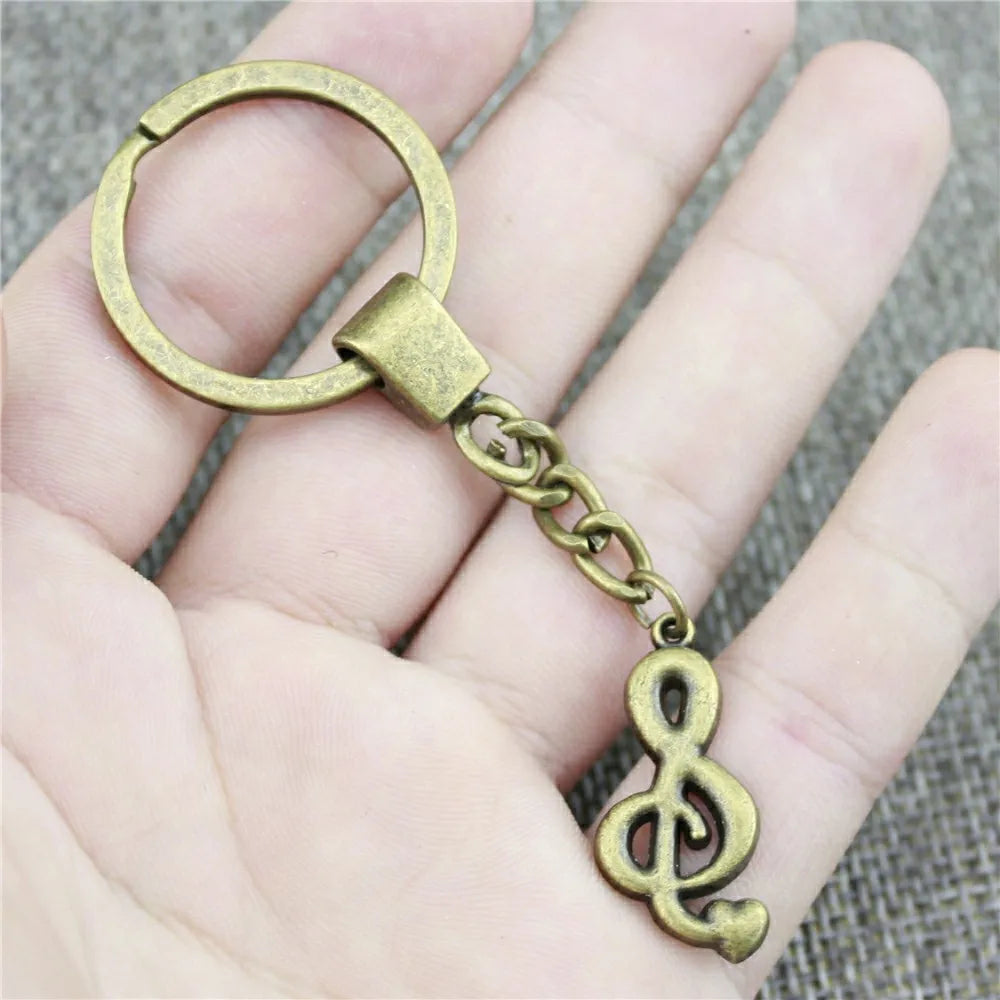 Microphone & Guitar Keychain – Handmade Music Charm Gift