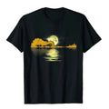 Guitar Lake Shadow Love Guitar T-Shirt Men Women Cotton T Shirt loose Tops TShirts Wholesale Casual fashion Harajuku Oversized T