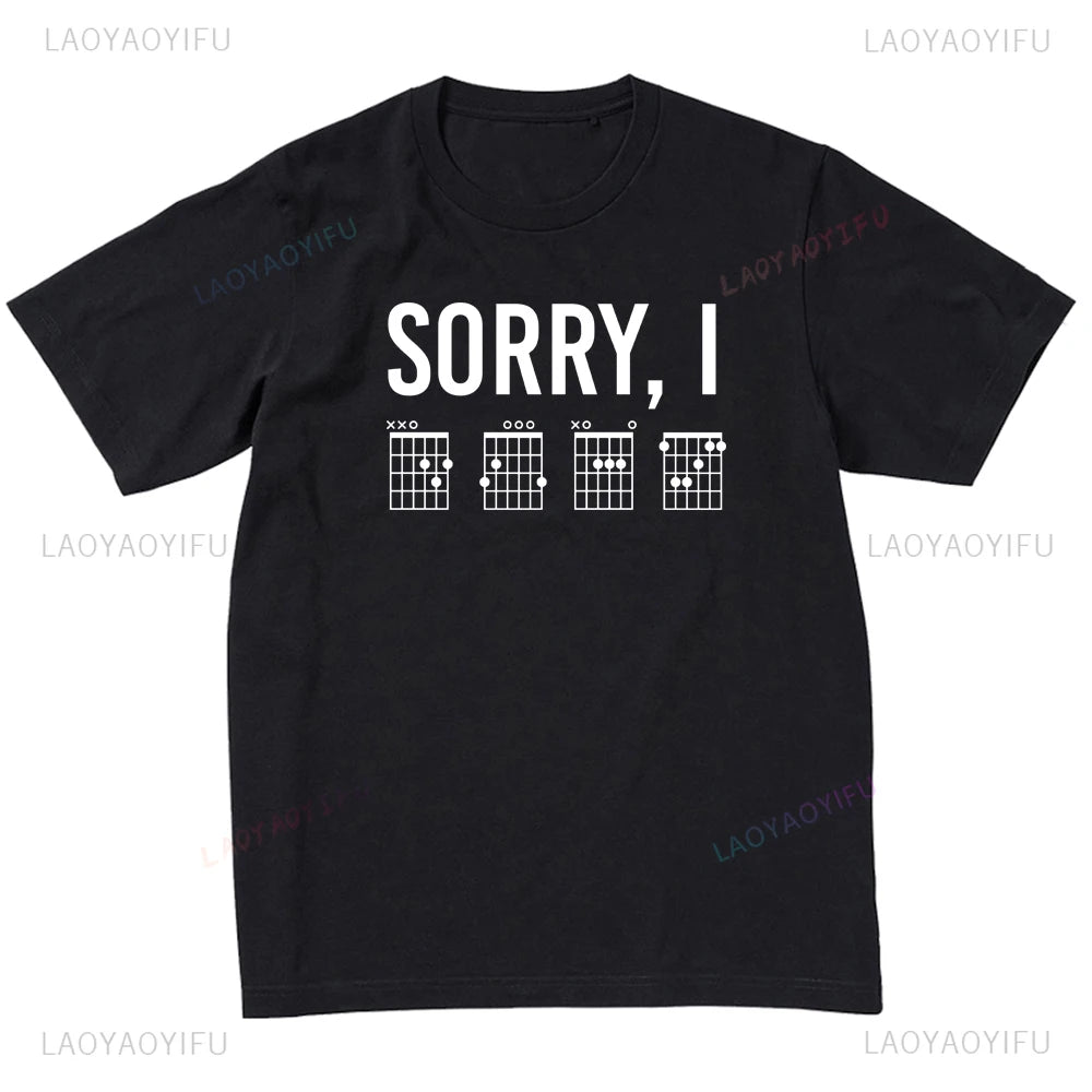 Short Sleeve  T-shirt Band Costume for Guitarist Customizable Graphic T Shirts Mens Clothing Camisas Streetwear