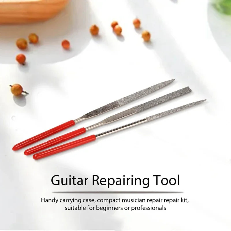 20-Piece Guitar Repair Tool Kit – String Winder, Cutter & Action Ruler