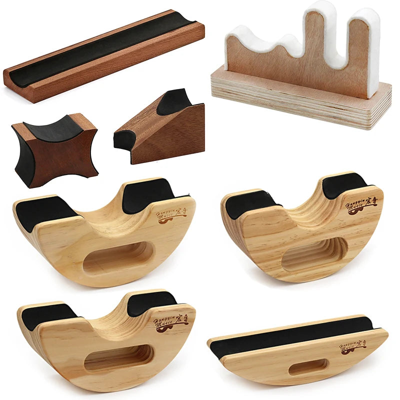 Guitar Neck Rest Support, Cork-Lined Wooden Caul for Acoustic & Electric Guitar Maintenance