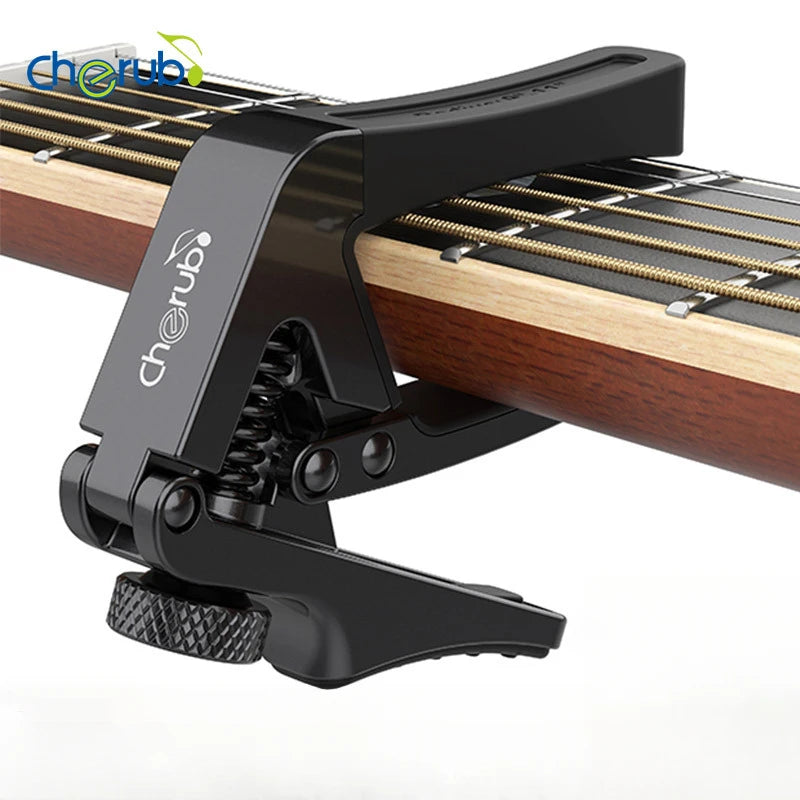 3 in 1 Cherub CGC-1 Acoustic Electric Classical Guitar Capo Aluminum Alloy Compatible with Various Radians