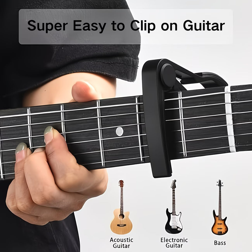Guitar Tuner & Capo Set with Picks – All-in-One Guitar Accessories Kit