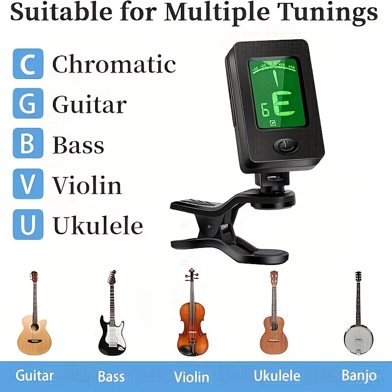 Guitar Tuner & Capo Set with Picks – All-in-One Guitar Accessories Kit