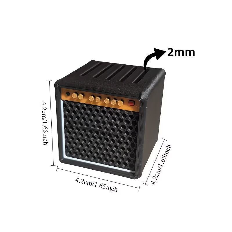 Mini Amp Guitar Pick Holder with 5 Picks