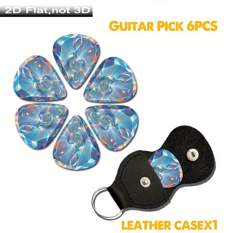 Crystal Treble Clef Guitar Pick