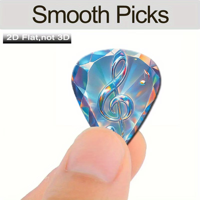 Crystal Treble Clef Guitar Pick