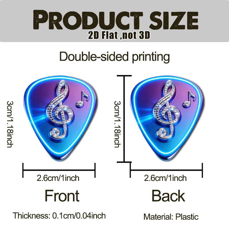 Colorful Acoustic Guitar Picks