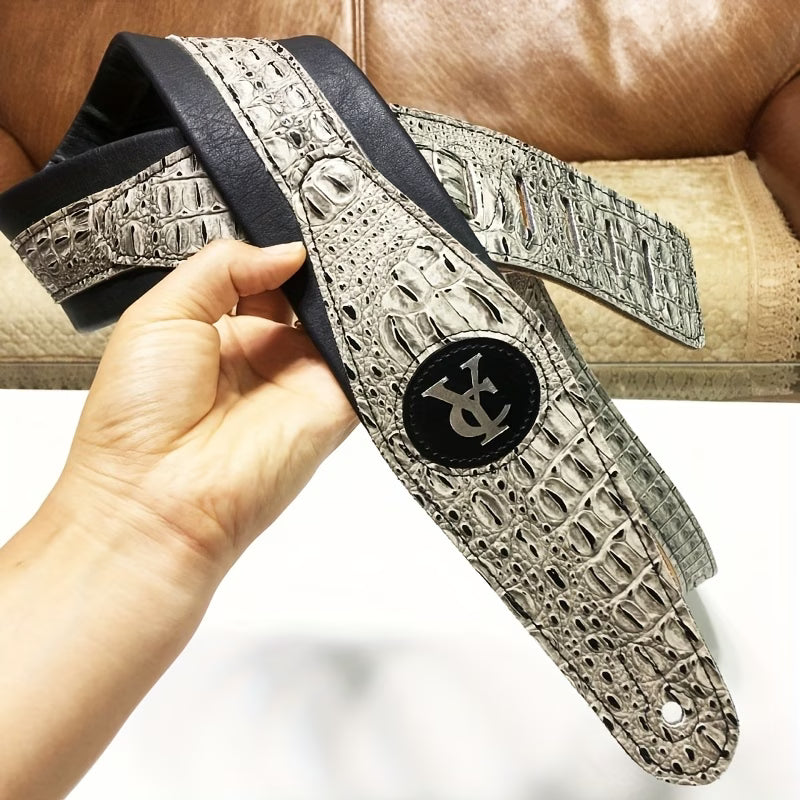 Luxury Crocodile Guitar Strap