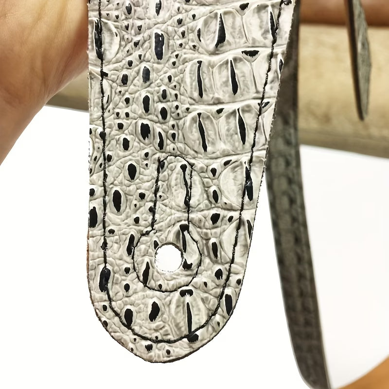 Luxury Crocodile Guitar Strap