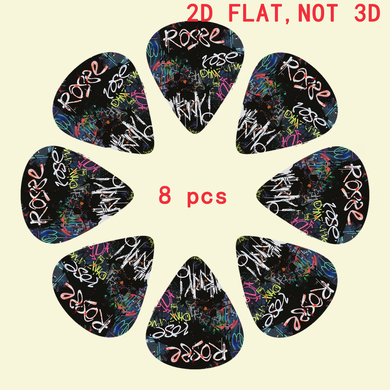 Graffiti Guitar Picks Set