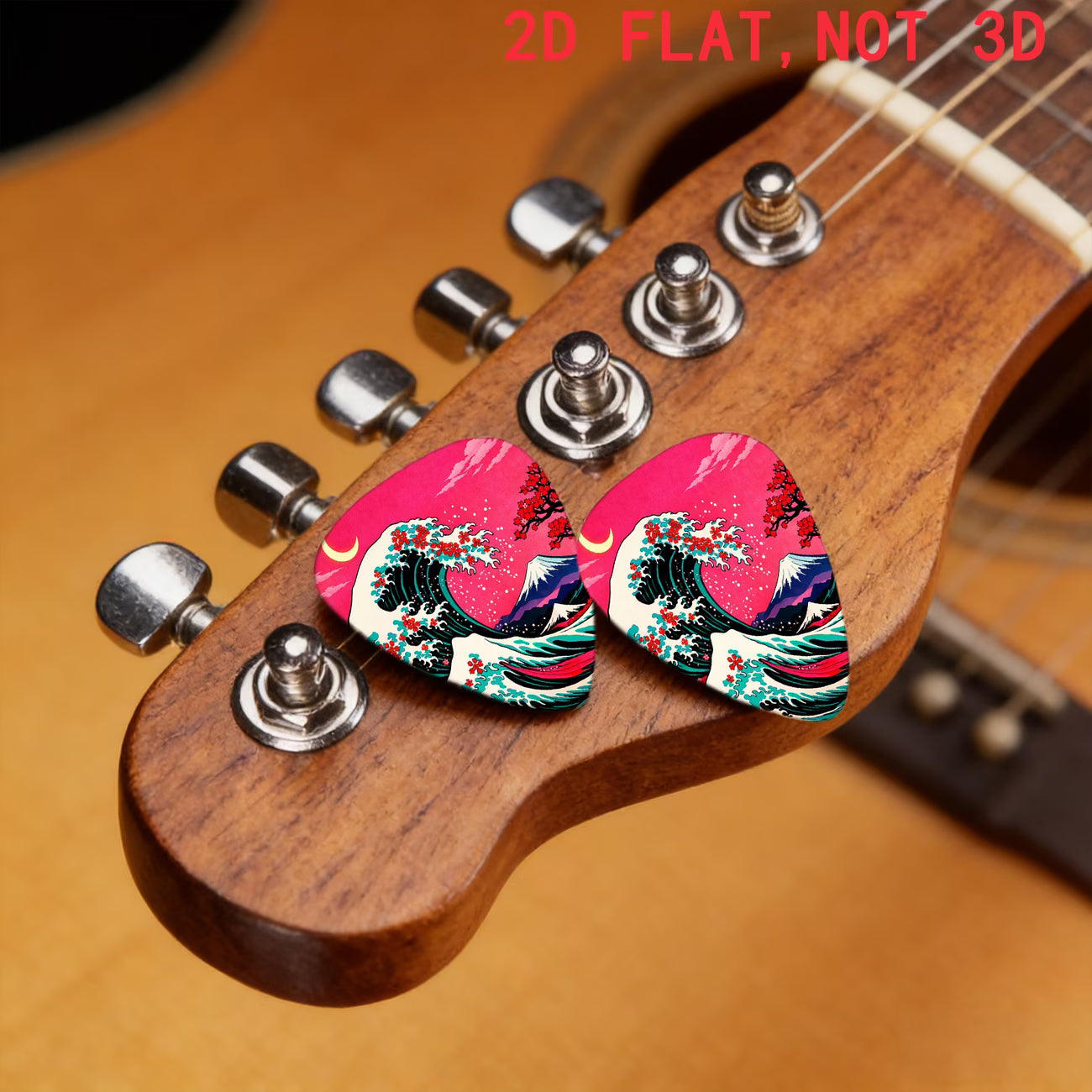 Cherry Blossom Wave Guitar Picks Set
