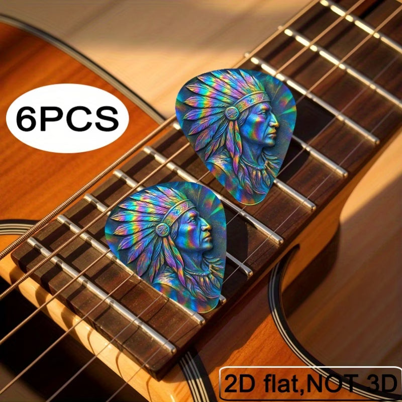 Iridescent Tribal Guitar Picks Set