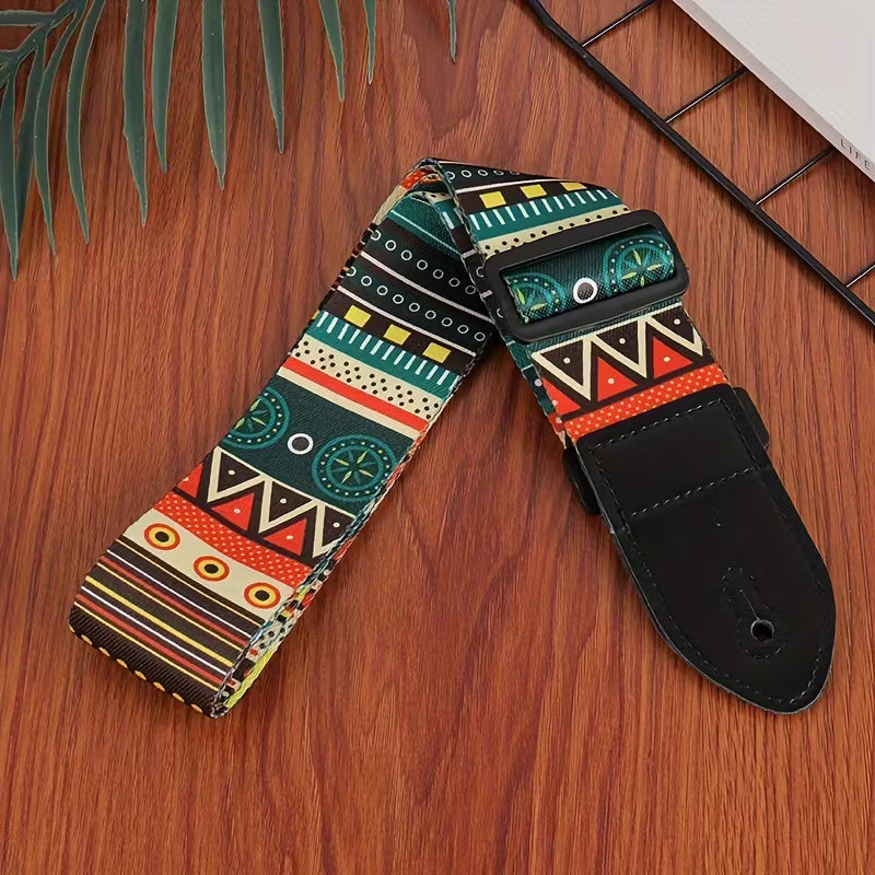 Folk Style Adjustable Guitar Strap