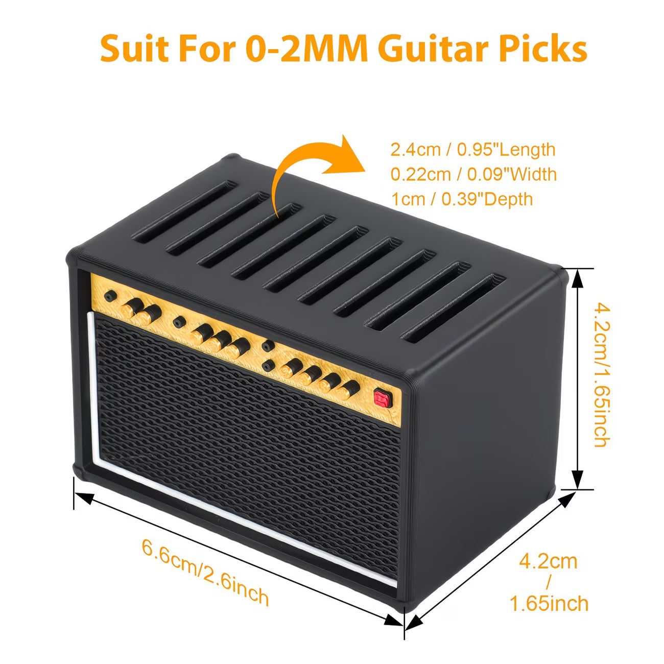 Guitar Pick Storage Box with Drawer