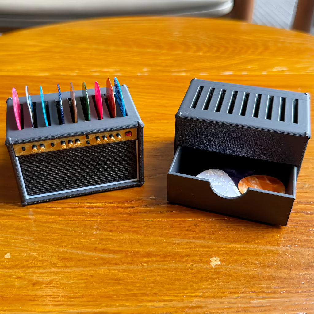 Guitar Pick Storage Box with Drawer