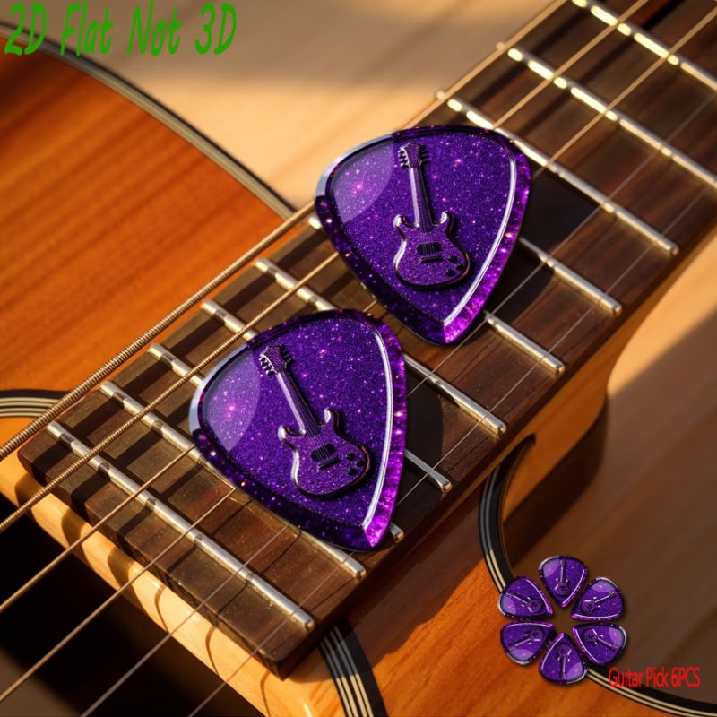 Purple Sparkle Guitar Picks