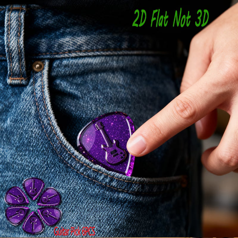 Purple Sparkle Guitar Picks