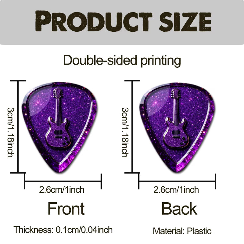 Purple Sparkle Guitar Picks