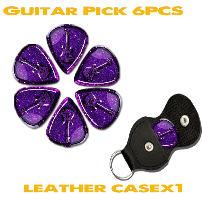 Purple Sparkle Guitar Picks