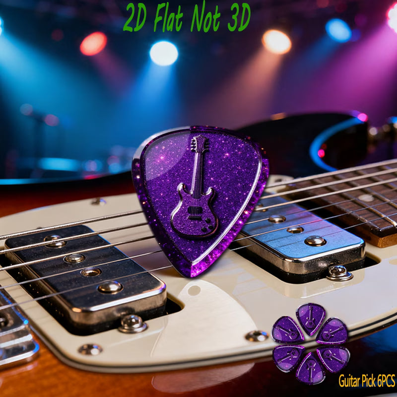 Purple Sparkle Guitar Picks