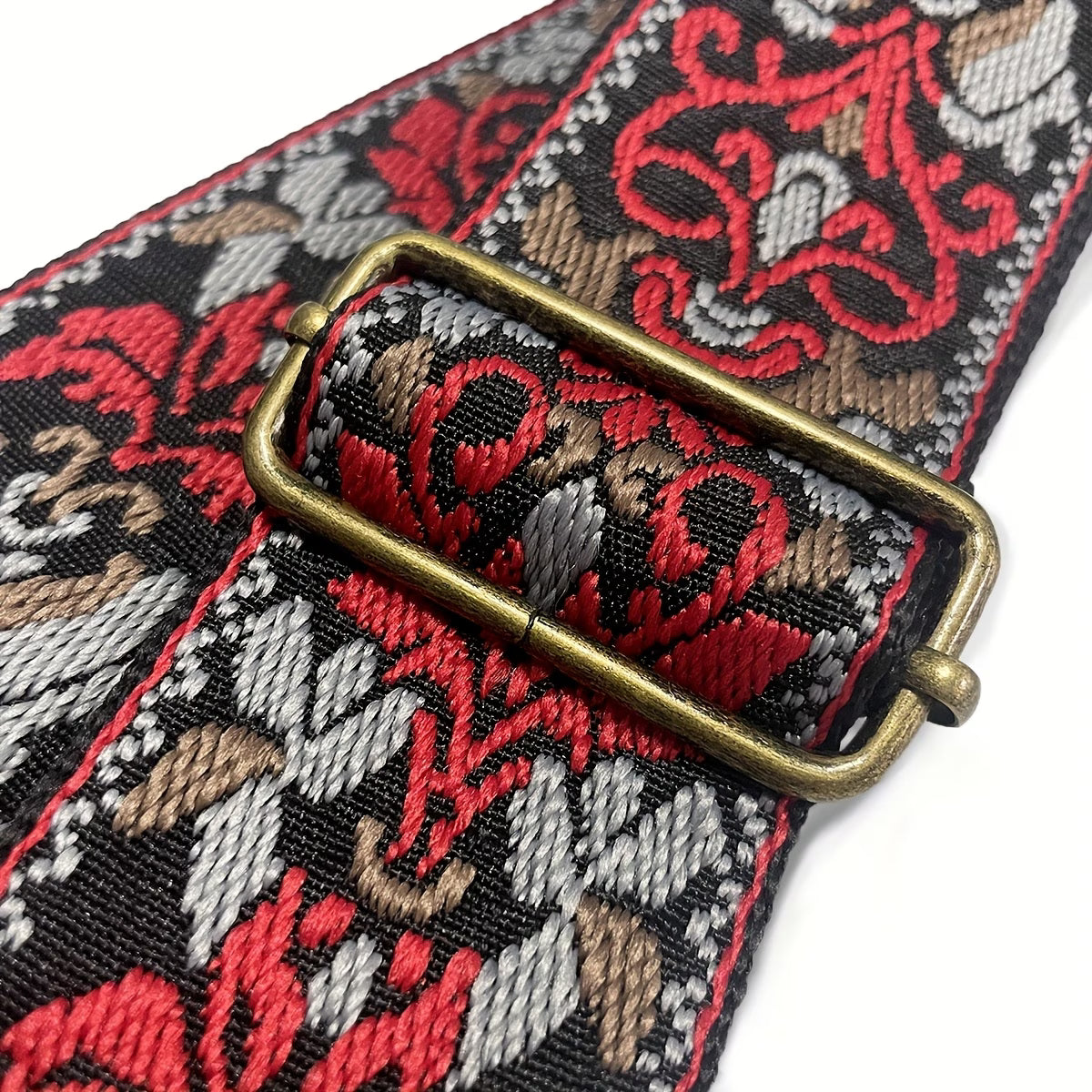Red Vintage Guitar Strap