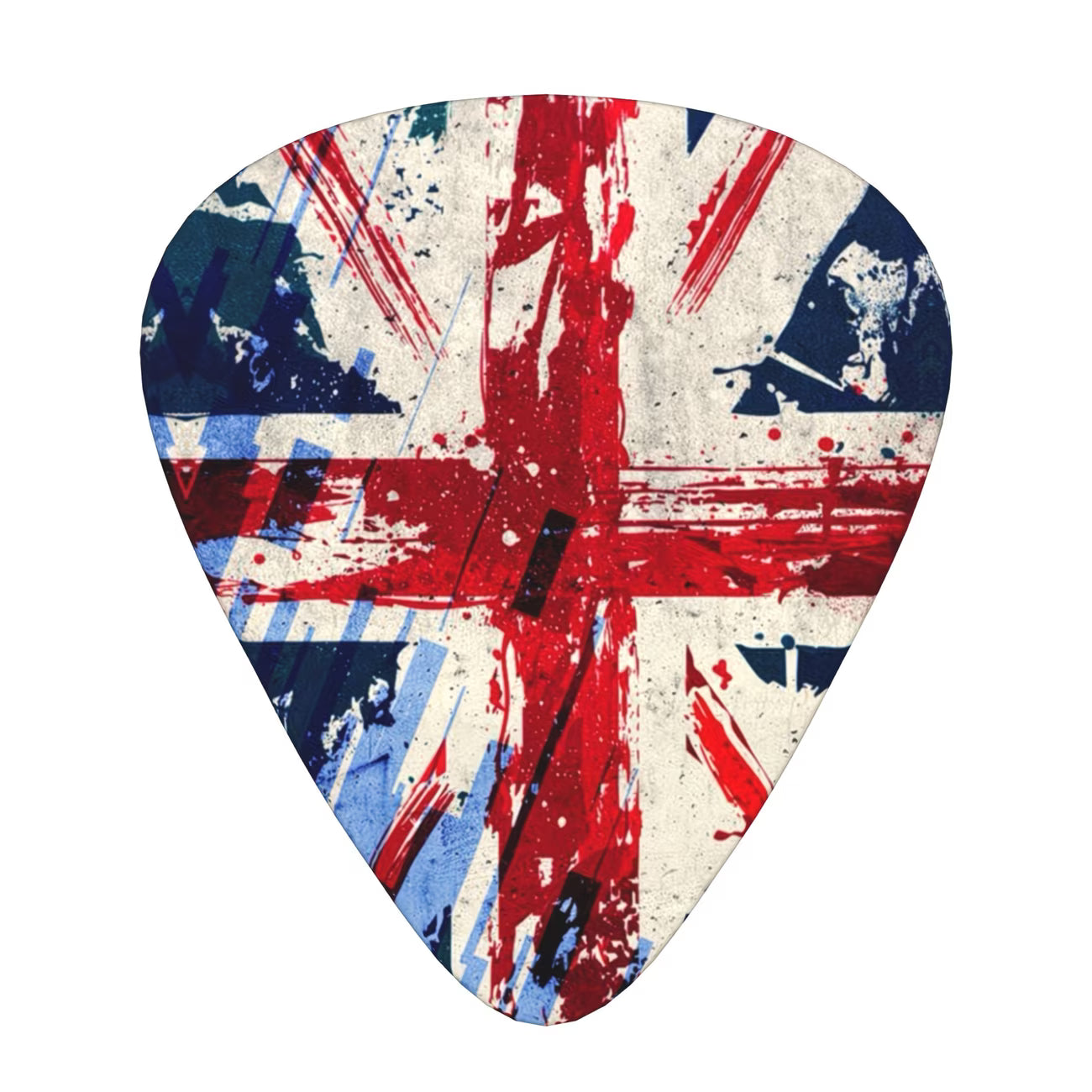12-Piece Union Jack Guitar Pick Set – Premium Picks with Storage Box