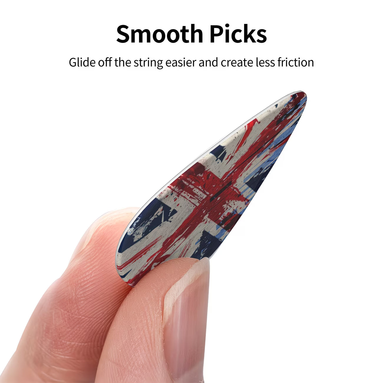 12-Piece Union Jack Guitar Pick Set – Premium Picks with Storage Box