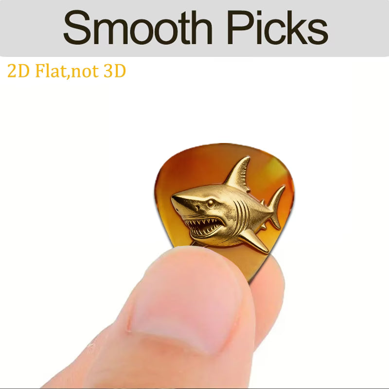 Golden Shark Guitar Pick
